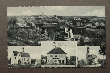 Ansichtskarte AK Ehingen 1910 Mehrbildkarte Bäckerei Kirche Stadtansicht